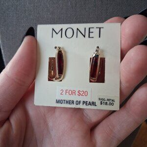 Monet hoop earrings